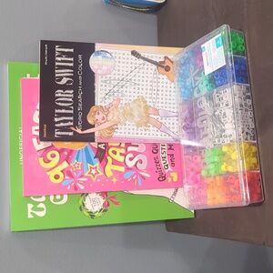 New Taylor Swift Christmas Coloring Book, Bead Set, Word Search & Facts Books